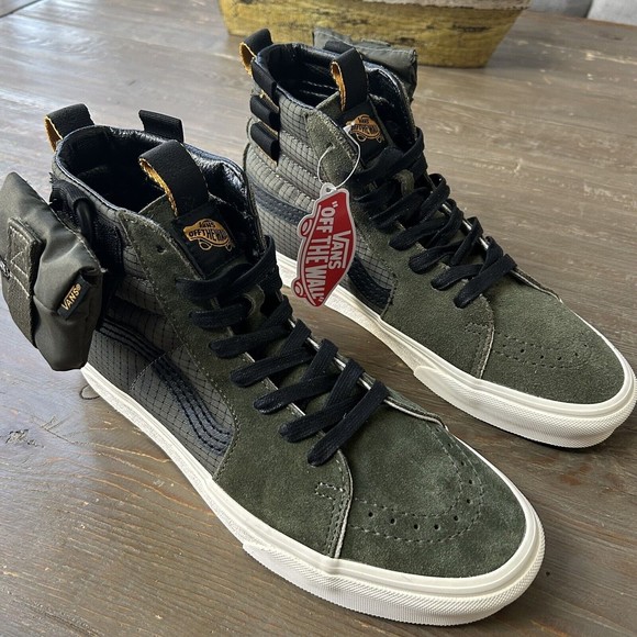 VANS Men Sk8-Hi Grape Leaf  CMMNTY Tactical Utility High Top Sneakers Sz 8.5 NEW - Picture 4 of 15